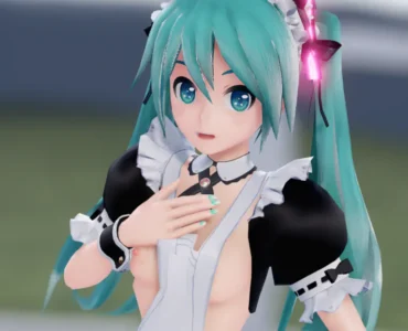 ミクさん裸エプロンメイド